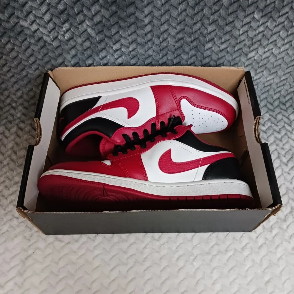 Air Jordan 1 Low Reverse Black Toe Men's Sneakers Shoes Size 8.5